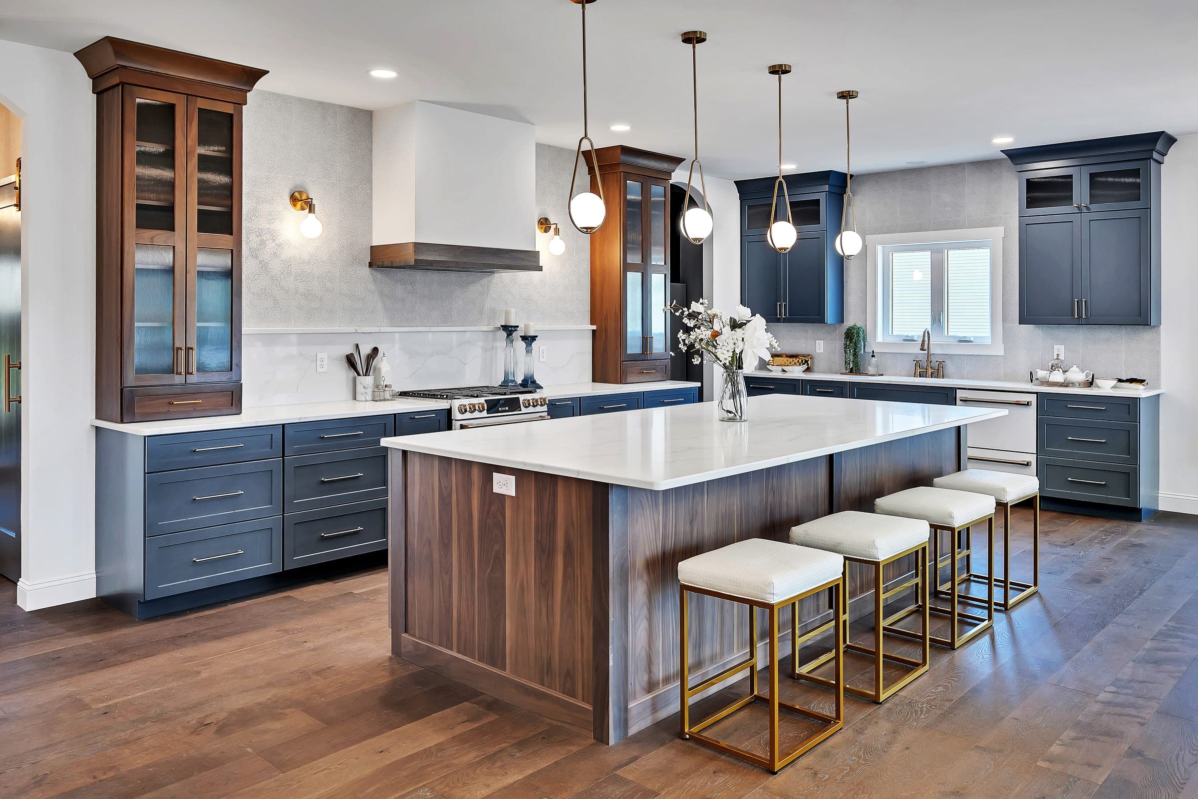 A newly built, furnished interior in the Hidley II home in Wynantskill, New York