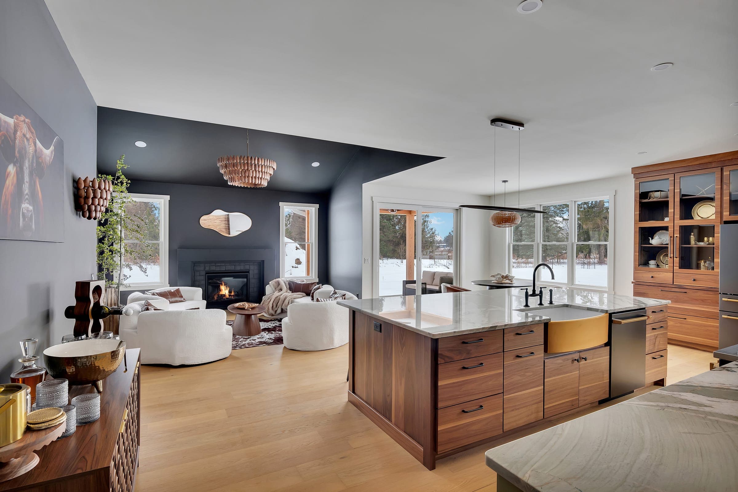 Interior of Schuurman II, a new build in Castleton-On-Hudson, New York